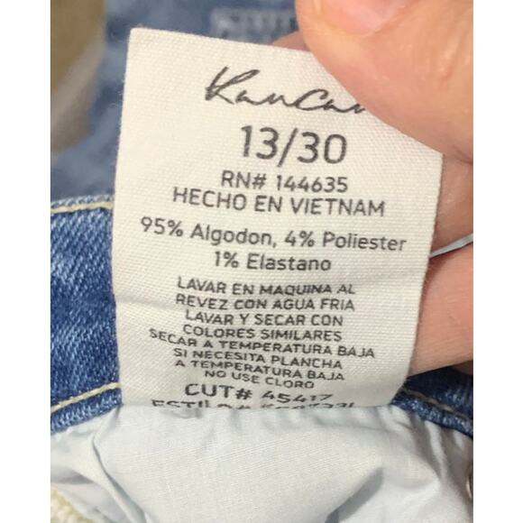 Kancan 90's Highrise Straight Cross Over Waist Stretch Jeans sz 30 NWT - Picture 9 of 9